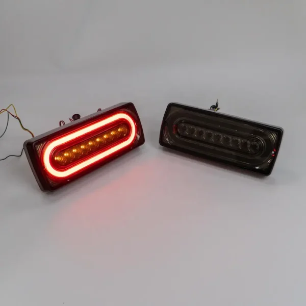 亮黑色后保险杠反光led灯 04