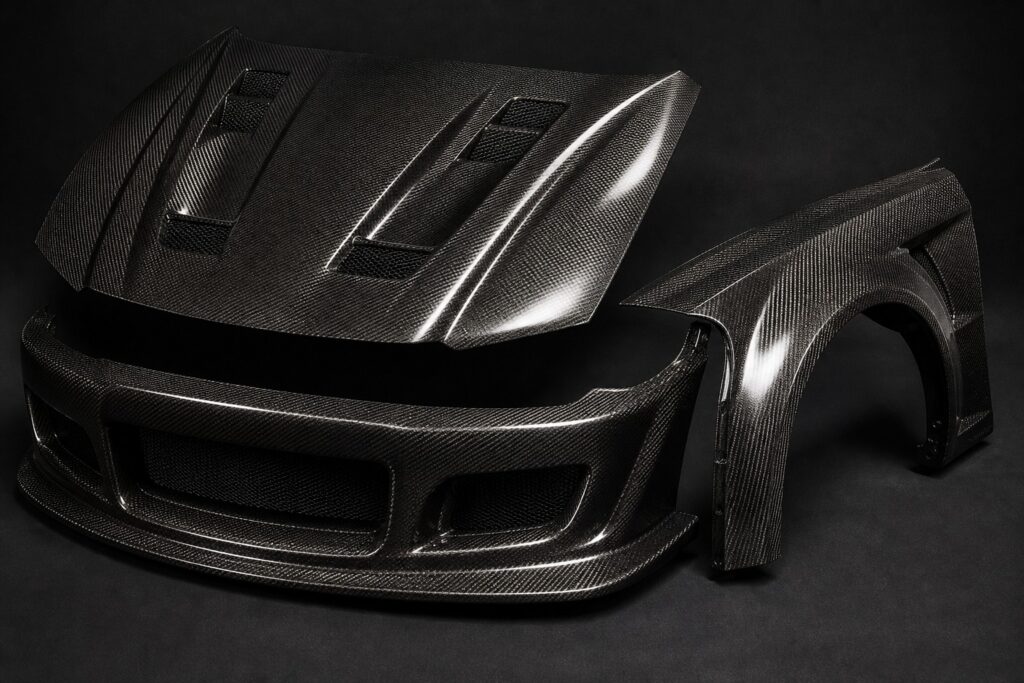 dry carbon fiber body kit guide