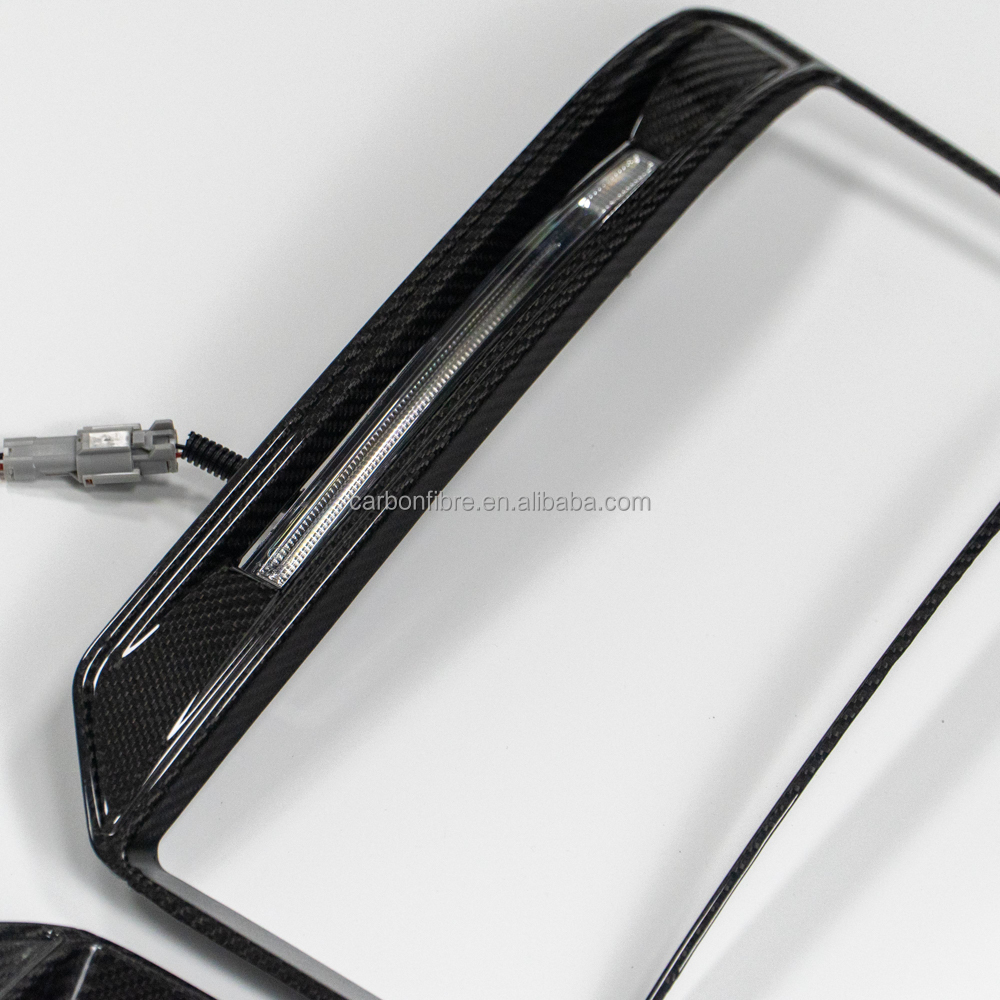W465 G63 dry carbon headlight frame B-Style DRL daytime running light