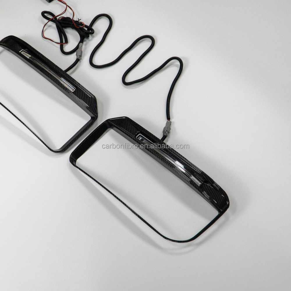 Dry carbon headlight frame pair for Mercedes G-Wagon W465 G63 G500