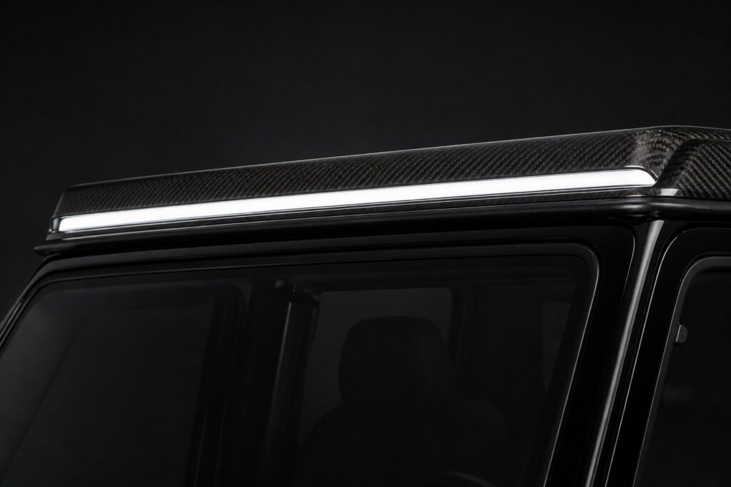 carbon fiber roof light bar g class guide