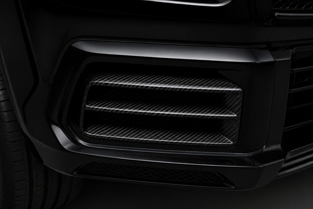 w465 dry carbon front bumper vent covers guide