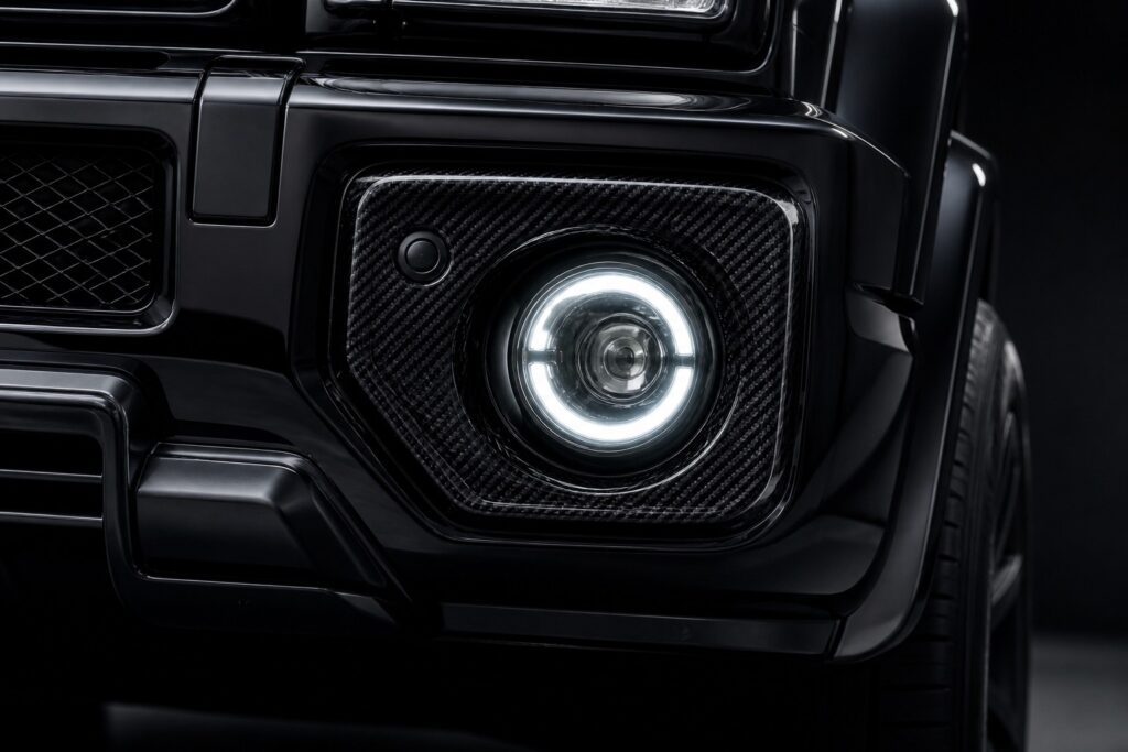 dry carbon fog light frames led g class guide