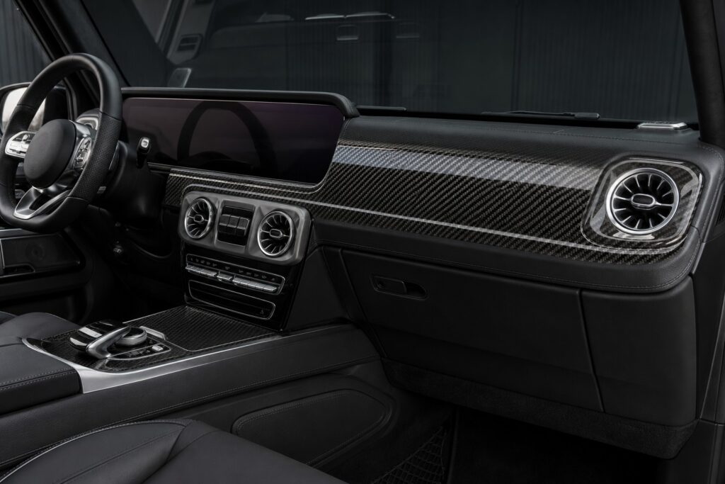 carbon fiber front dashboard panel g class guide