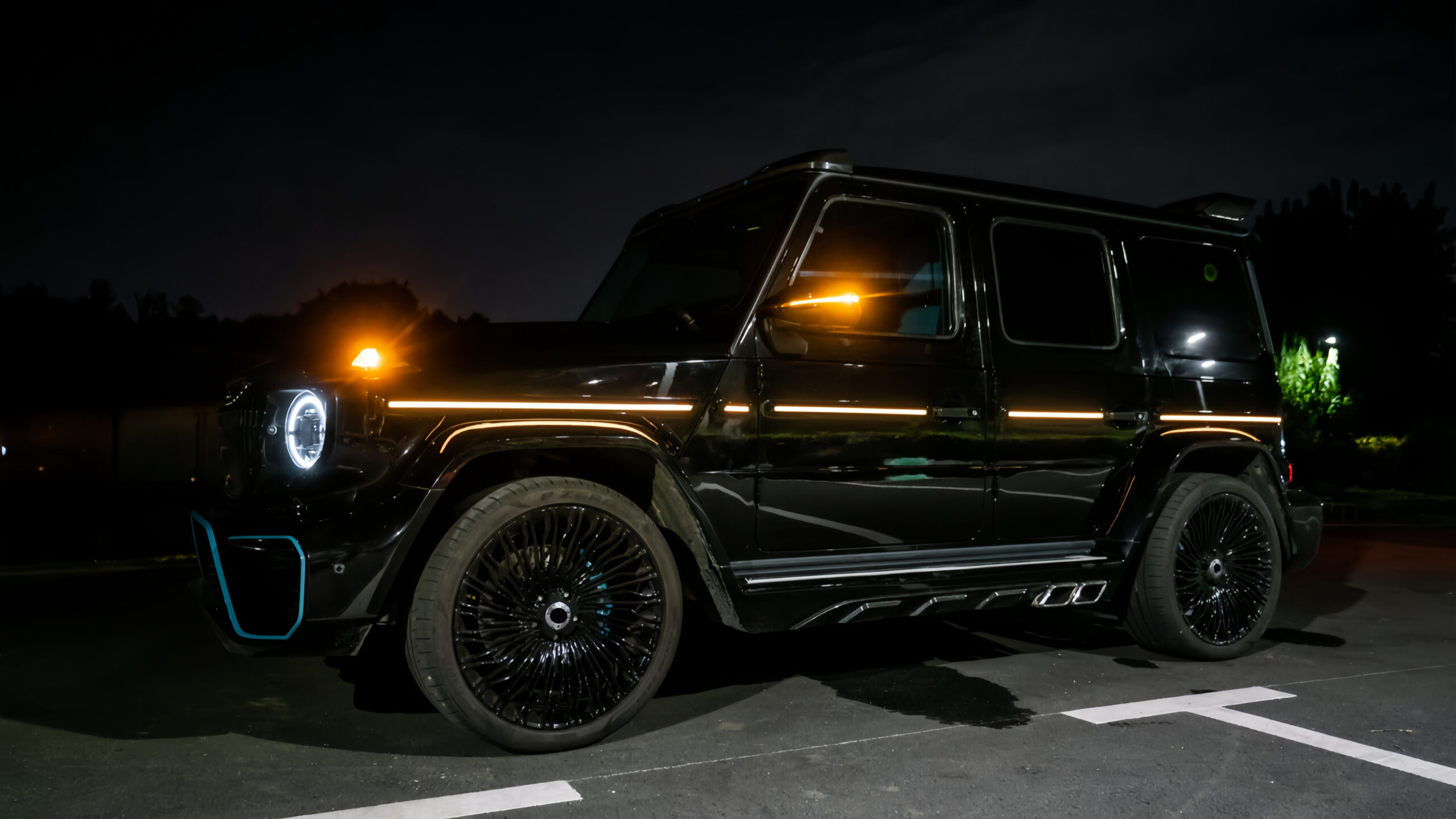 G63 dry carbon door handle covers W464 2019-2024 exterior