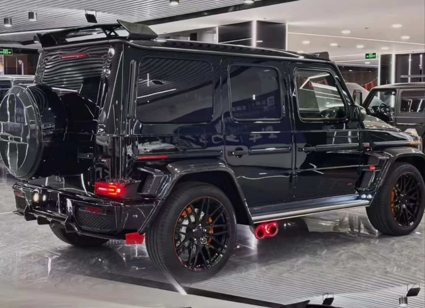 Mercedes G-Class W464 carbon diffuser rear G63