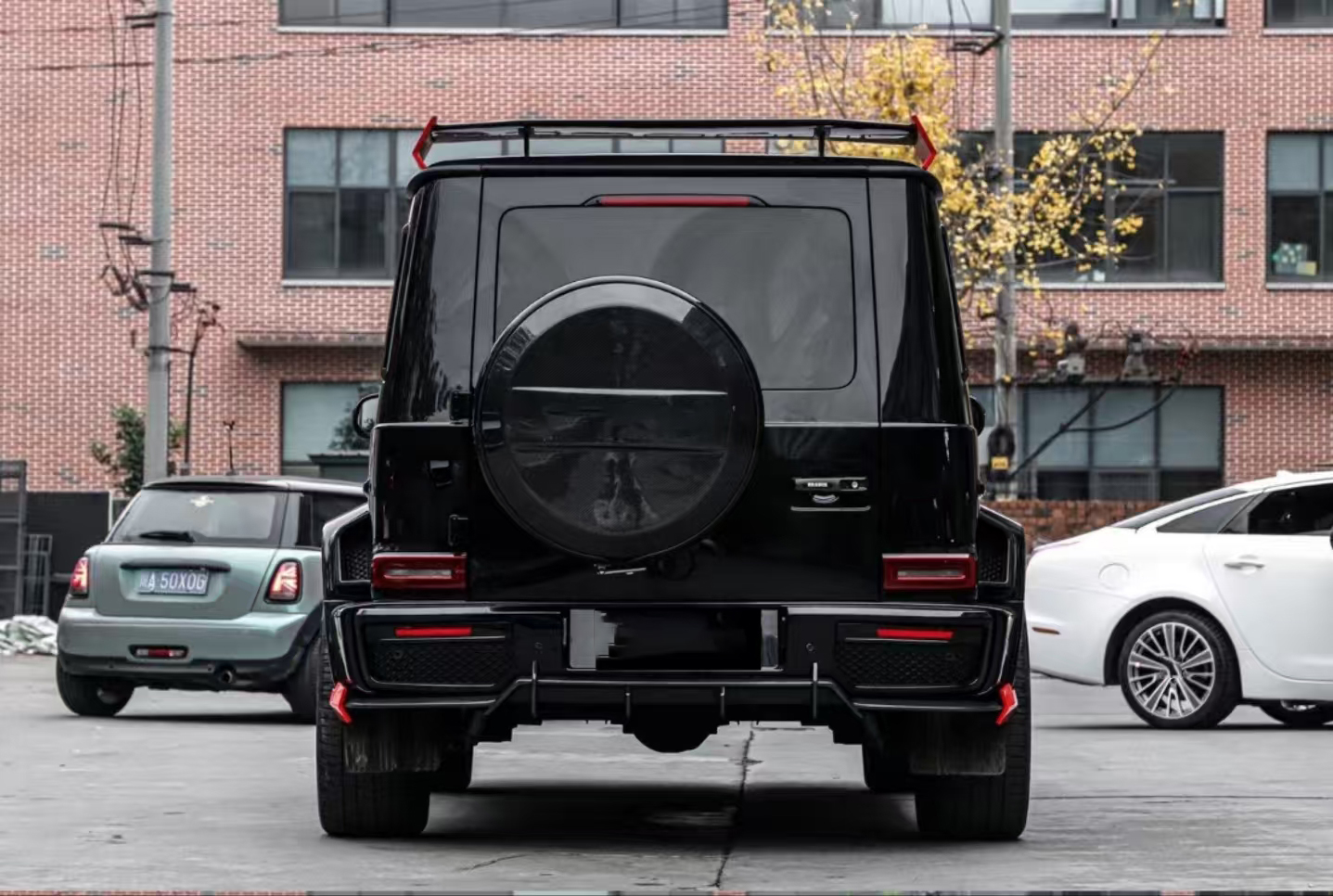 Mercedes G63 carbon fiber rear diffuser W463A