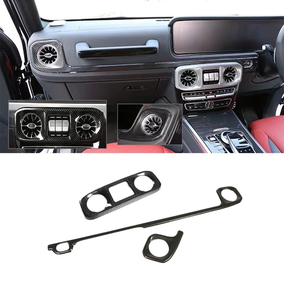 Dry carbon fiber front AC vent covers for Mercedes G-Class W464 G63 G500