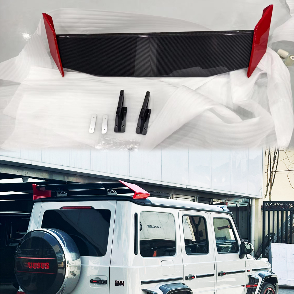 G900 Rocket style carbon fiber rear spoiler for Mercedes G-Class W464 G63