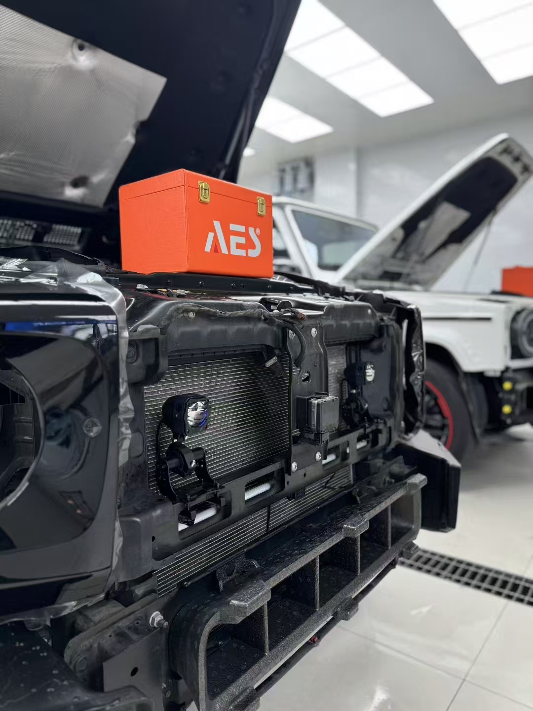 G-Wagon W465 grille spot light bar hidden G63
